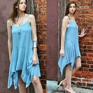 BEAUTIFUL Blue Trapeze Dress